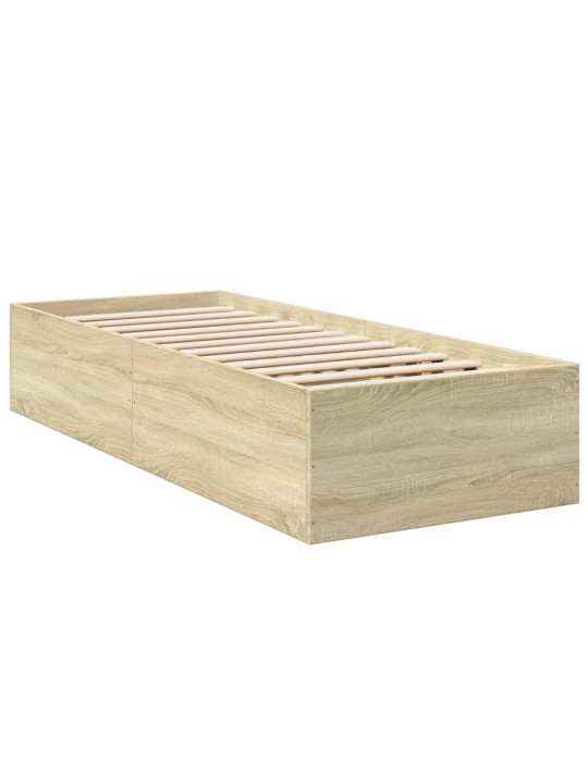 Rám postele dub sonoma 90 x 190 cm kompozitní dřevo
