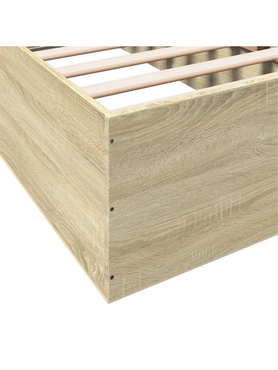 Rám postele dub sonoma 90 x 190 cm kompozitní dřevo