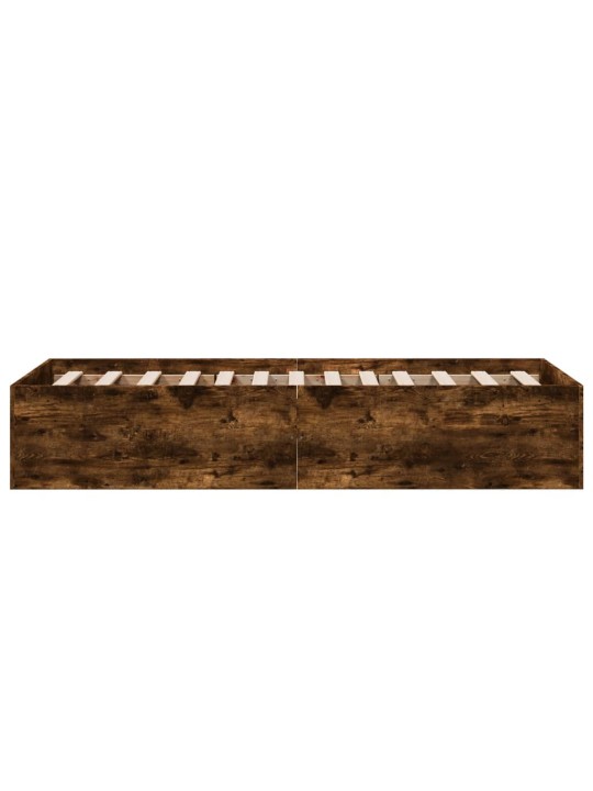Rám postele kouřový dub 90 x 190 cm kompozitní dřevo