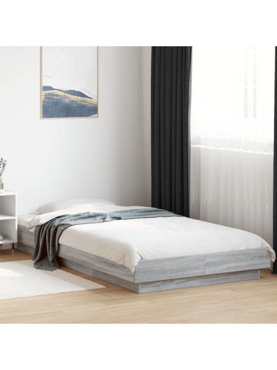 Rám postele šedý sonoma 75 x 190 cm kompozitní dřevo