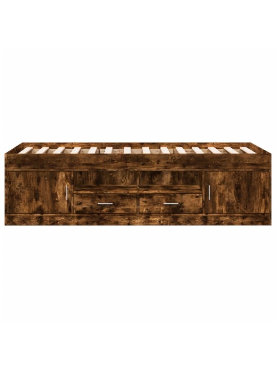 Válenda se zásuvkami bez matrace kouřový dub 75 x 190 cm