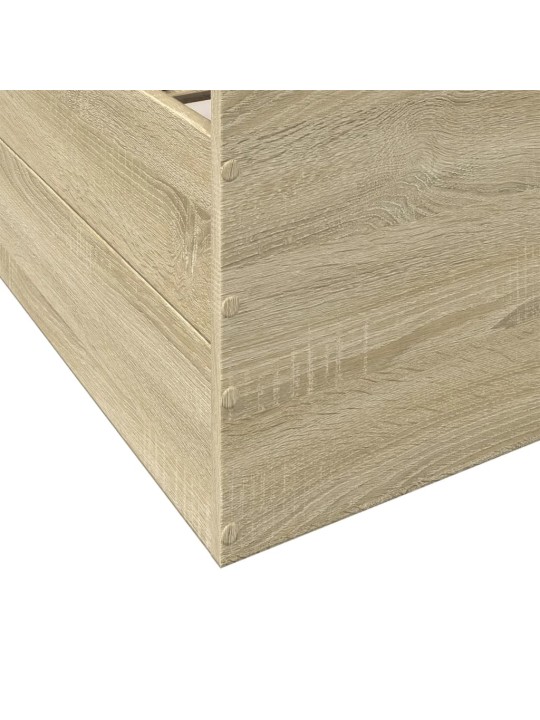 Rám postele se zásuvkami dub sonoma 135x190 cm kompozitní dřevo