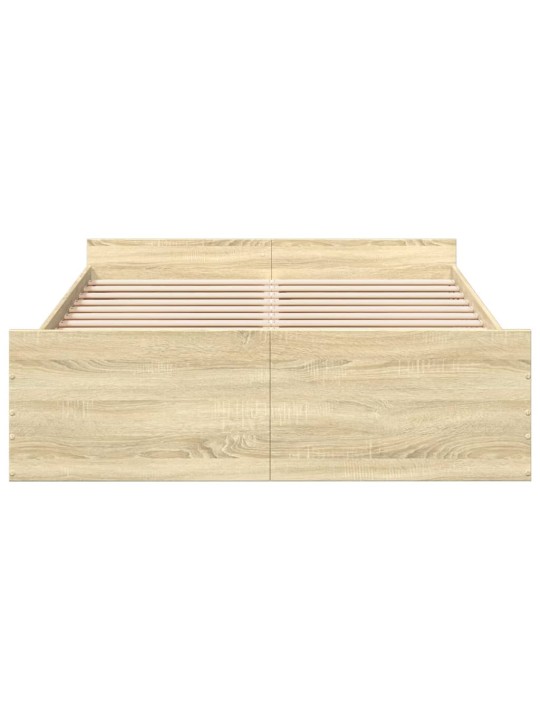 Rám postele se zásuvkami dub sonoma 120x190 cm kompozitní dřevo