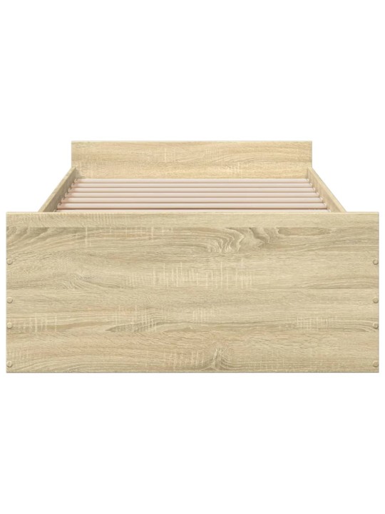 Rám postele se zásuvkami dub sonoma 90x200 cm kompozitní dřevo