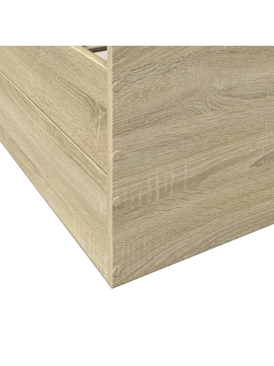Rám postele se zásuvkami dub sonoma 90x200 cm kompozitní dřevo