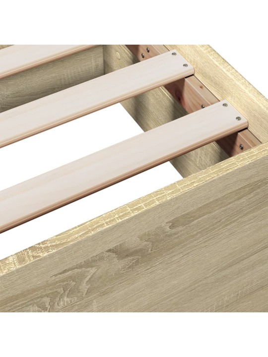 Rám postele se zásuvkami dub sonoma 90x200 cm kompozitní dřevo