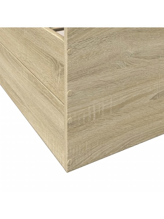 Rám postele se zásuvkami dub sonoma 90x190 cm kompozitní dřevo