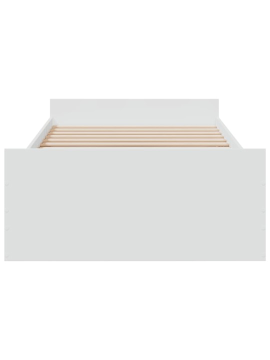 Rám postele se zásuvkami bílý 75 x 190 cm kompozitní dřevo