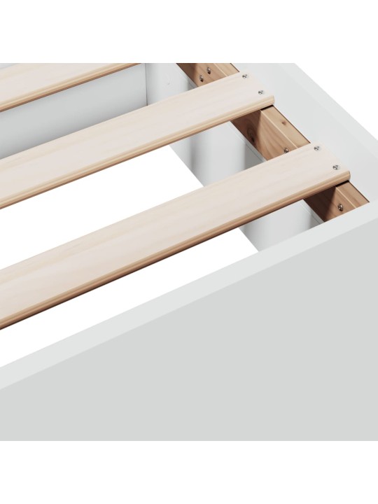 Rám postele se zásuvkami bílý 75 x 190 cm kompozitní dřevo