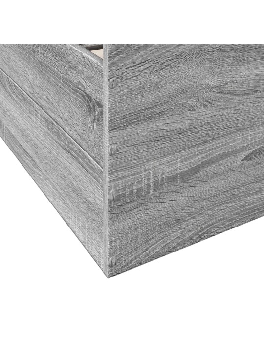Rám postele se zásuvkami šedý sonoma 75x190 cm kompozitní dřevo