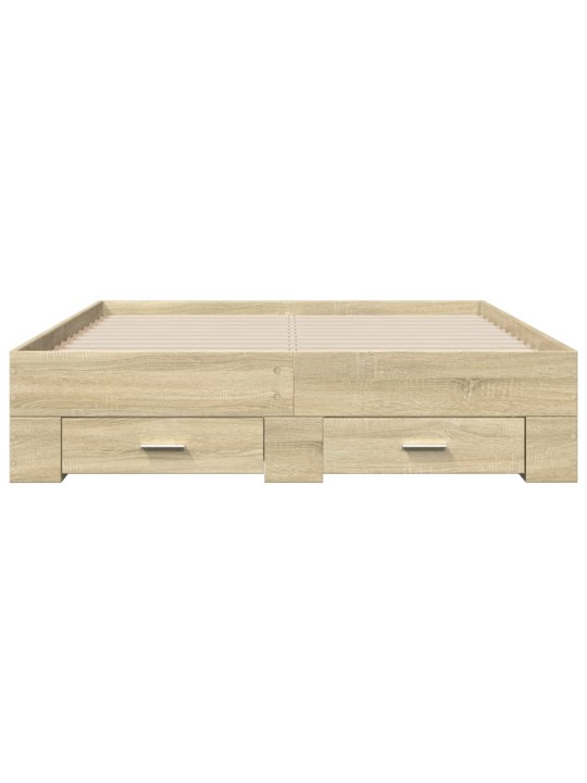 Rám postele se zásuvkami dub sonoma 120x190 cm kompozitní dřevo