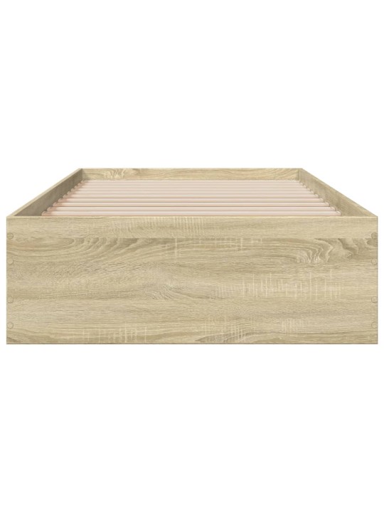 Rám postele se zásuvkami dub sonoma 90x200 cm kompozitní dřevo