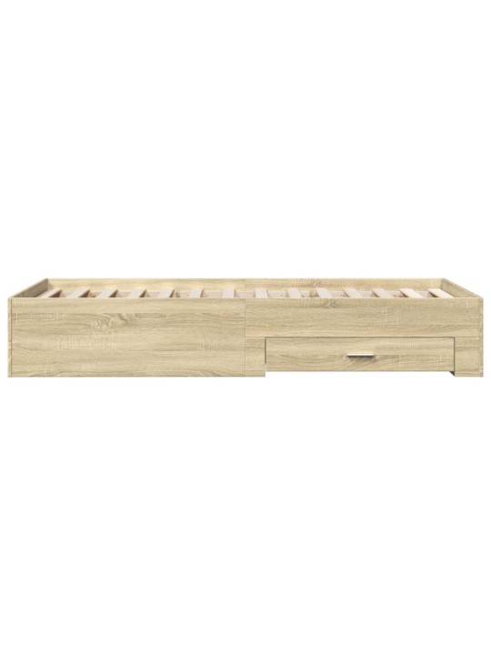 Rám postele se zásuvkami dub sonoma 90x190 cm kompozitní dřevo