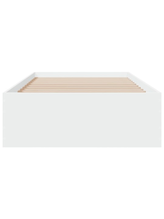 Rám postele se zásuvkami bílý 75 x 190 cm kompozitní dřevo