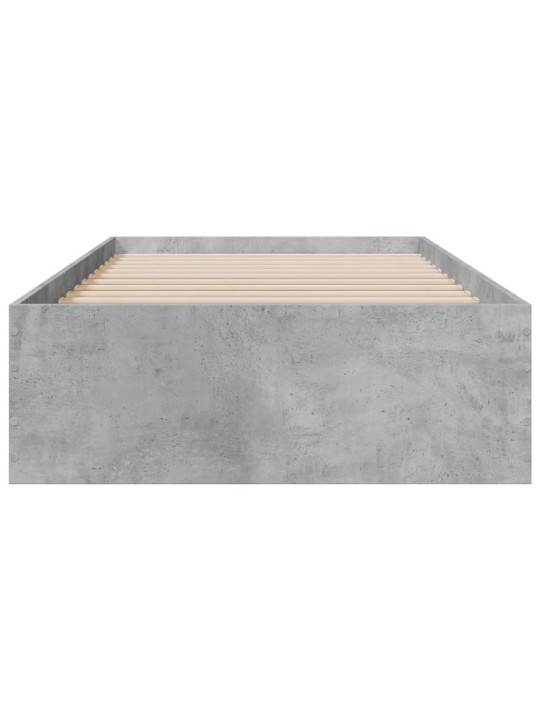 Rám postele se zásuvkami betonově šedý 75 x 190 cm kompozit