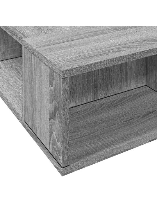 Rám postele šedý sonoma 200 x 200 cm kompozitní dřevo