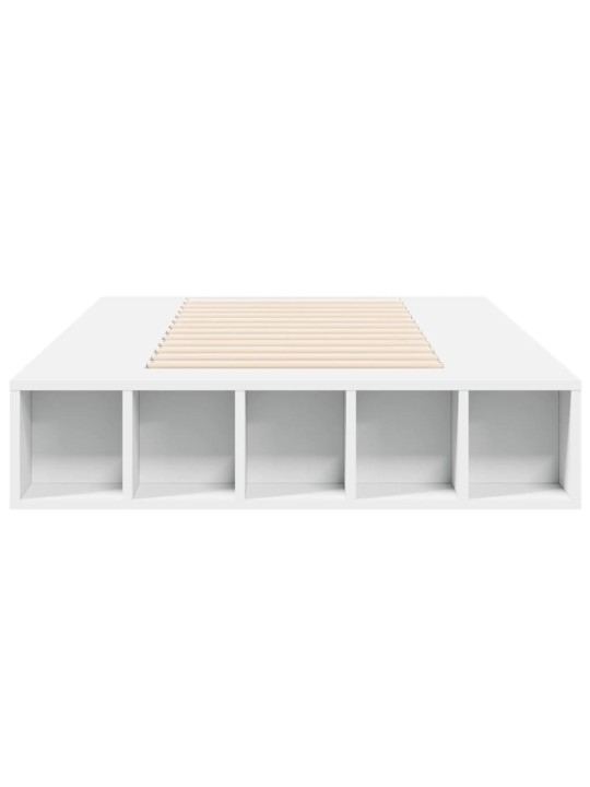 Rám postele bílý 100 x 200 cm kompozitní dřevo