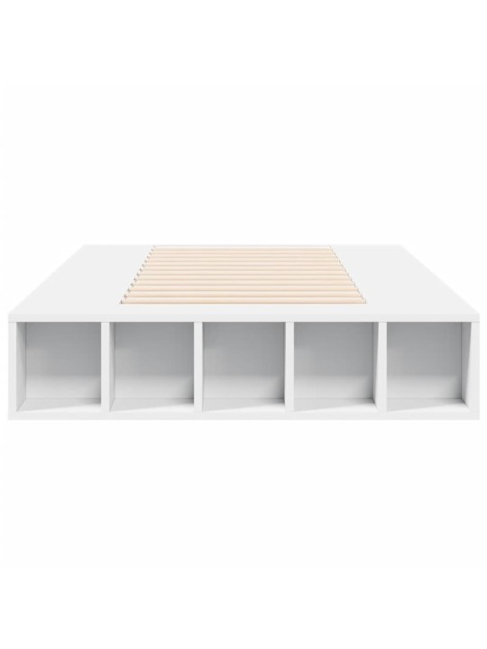 Rám postele bílý 90 x 200 cm kompozitní dřevo