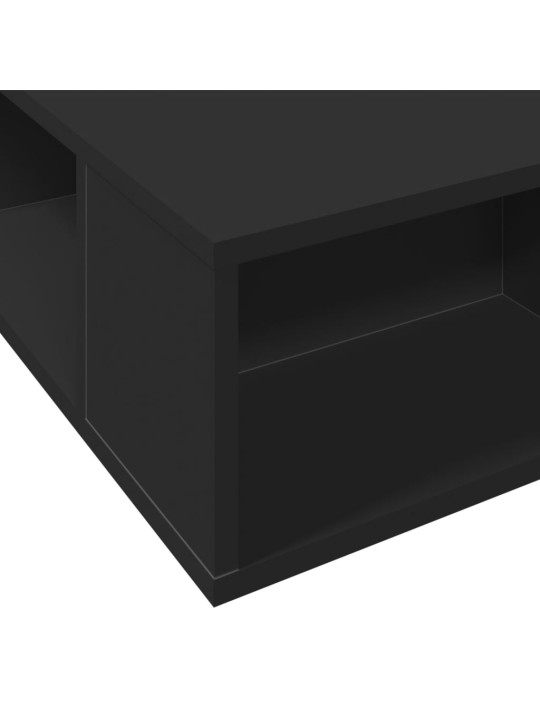 Rám postele černý 90 x 200 cm kompozitní dřevo