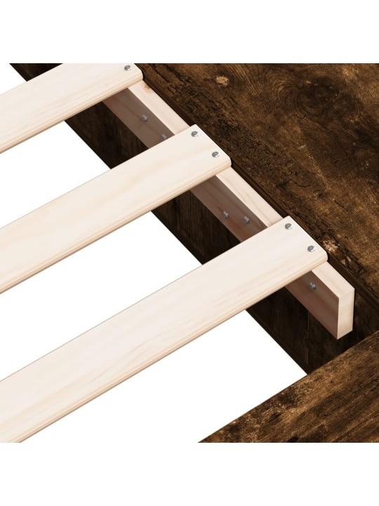 Rám postele kouřový dub 90 x 200 cm kompozitní dřevo