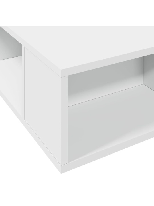 Rám postele bílý 90 x 190 cm kompozitní dřevo