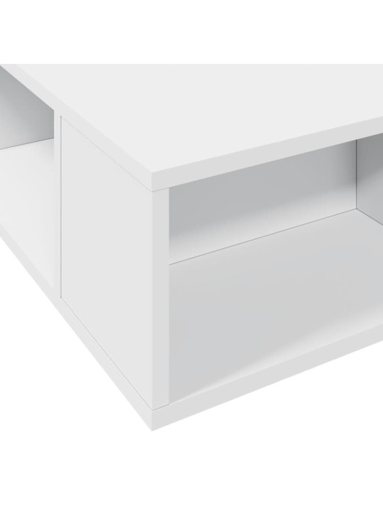 Rám postele bílý 75 x 190 cm kompozitní dřevo