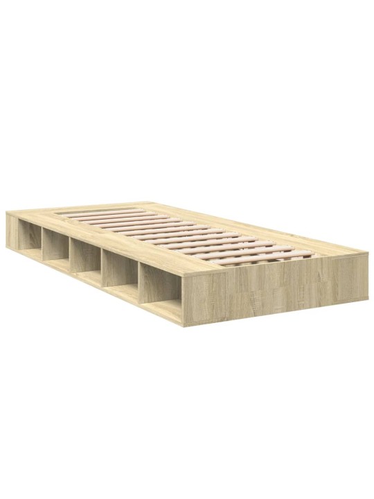 Rám postele dub sonoma 75 x 190 cm kompozitní dřevo