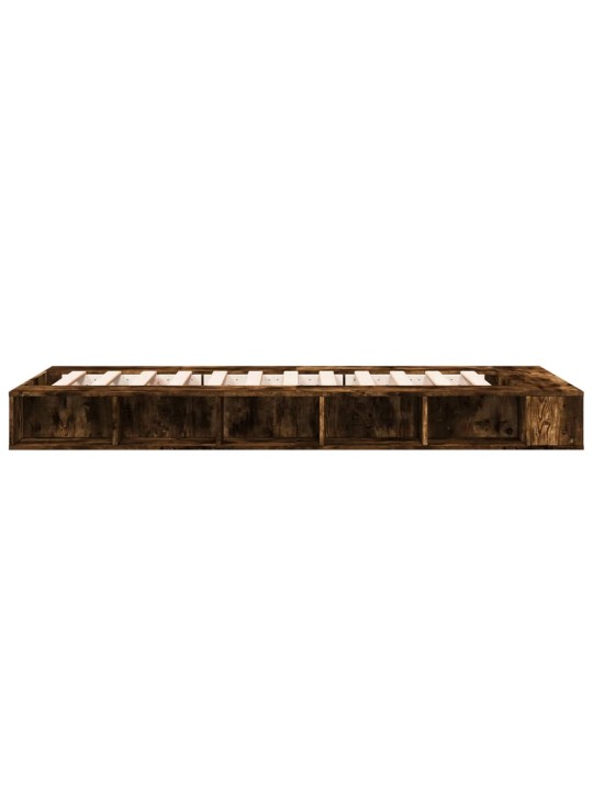 Rám postele kouřový dub 75 x 190 cm kompozitní dřevo