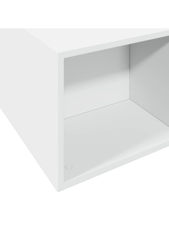 Rám postele bílý 180 x 200 cm kompozitní dřevo
