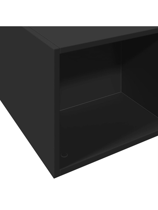 Rám postele černý 180 x 200 cm kompozitní dřevo