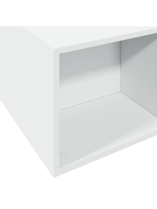 Rám postele bílý 160 x 200 cm kompozitní dřevo