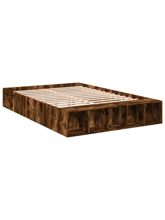 Rám postele kouřový dub 150 x 200 cm kompozitní dřevo