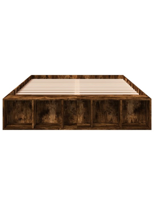 Rám postele kouřový dub 150 x 200 cm kompozitní dřevo