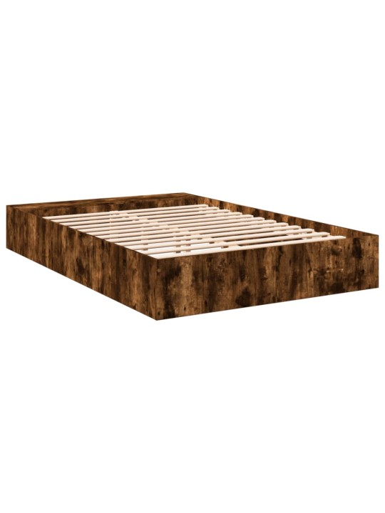 Rám postele kouřový dub 150 x 200 cm kompozitní dřevo