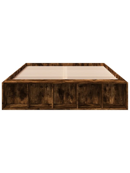 Rám postele kouřový dub 120 x 200 cm kompozitní dřevo