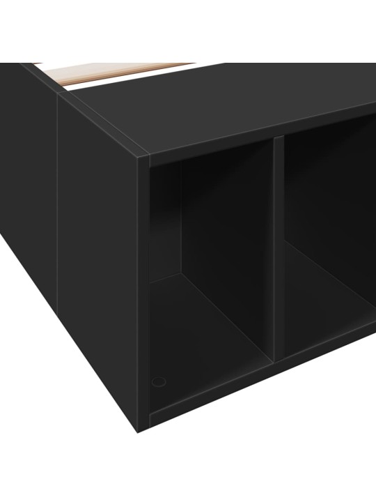 Rám postele černý 100 x 200 cm kompozitní dřevo