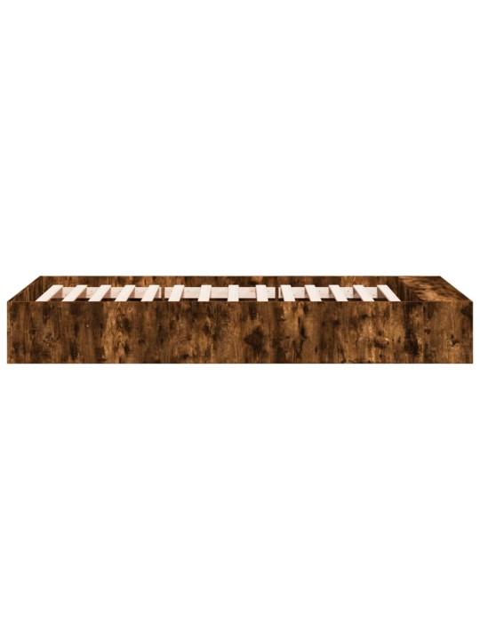 Rám postele kouřový dub 100 x 200 cm kompozitní dřevo