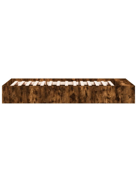 Rám postele kouřový dub 90 x 200 cm kompozitní dřevo