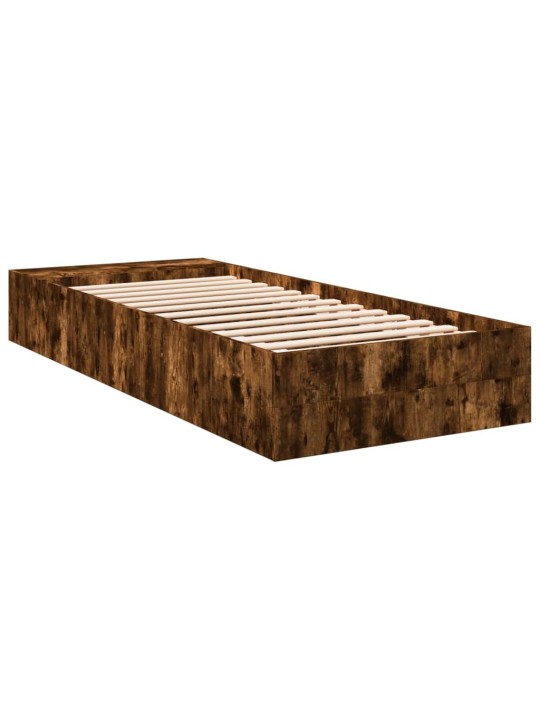Rám postele kouřový dub 90 x 200 cm kompozitní dřevo