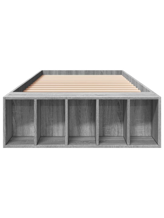 Rám postele šedý sonoma 90 x 200 cm kompozitní dřevo