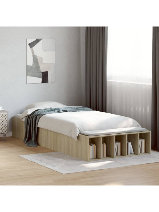 Rám postele dub sonoma 90 x 190 cm kompozitní dřevo
