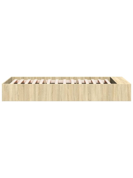 Rám postele dub sonoma 75 x 190 cm kompozitní dřevo