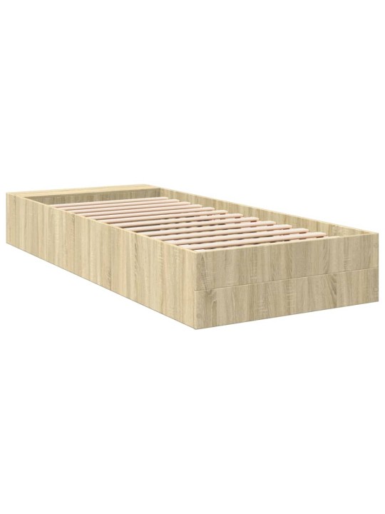 Rám postele dub sonoma 75 x 190 cm kompozitní dřevo