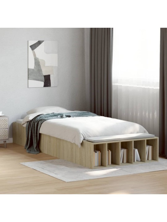 Rám postele dub sonoma 75 x 190 cm kompozitní dřevo