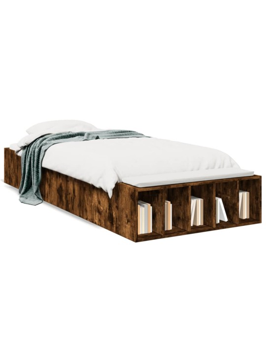 Rám postele kouřový dub 75 x 190 cm kompozitní dřevo