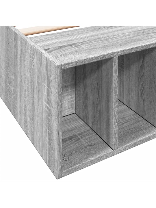 Rám postele šedý sonoma 75 x 190 cm kompozitní dřevo