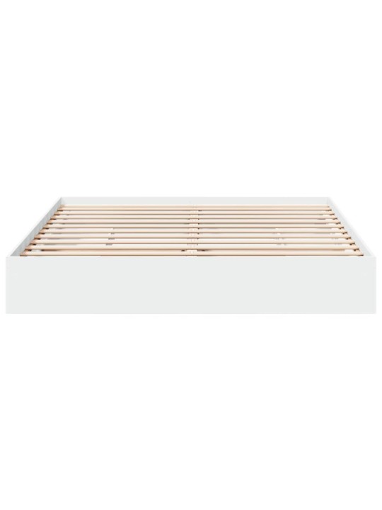 Rám postele se zásuvkami bílý 200 x 200 cm kompozitní dřevo