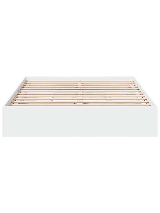 Rám postele se zásuvkami bílý 150 x 200 cm kompozitní dřevo