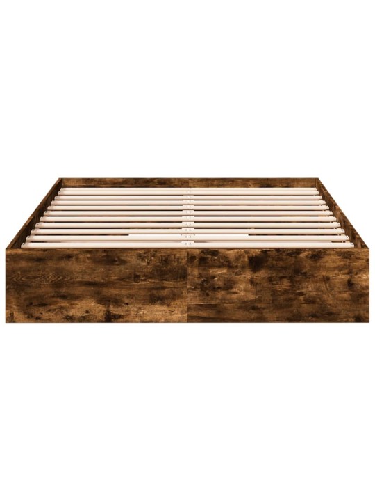 Rám postele se zásuvkami kouřový dub 120 x 200 cm kompozit