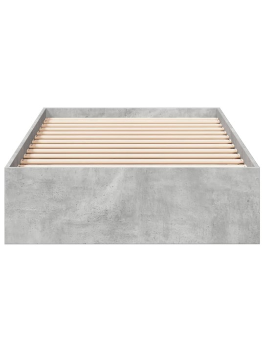Rám postele se zásuvkami betonově šedý 100 x 200 cm kompozit